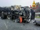 Camion ribaltato sulla superstrada a Malpensa