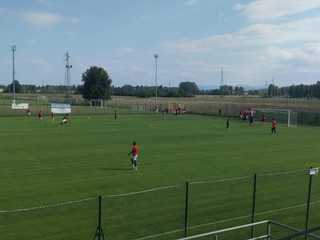 Riscaldamento per il Varese a Modena