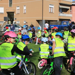"Pedala, pedala in sicurezza" a Cittiglio - foto Ossola