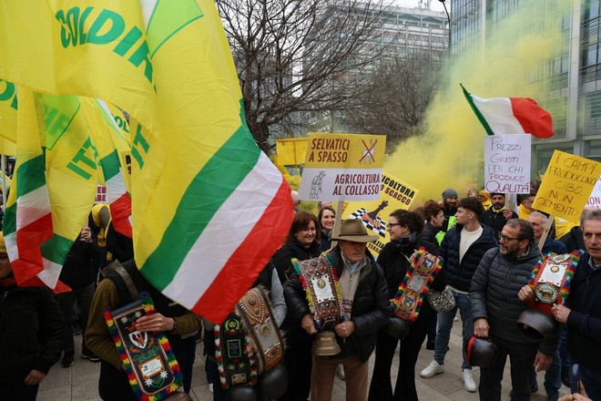 Manifestazione di Coldiretti Lombardia a Milano