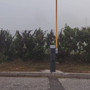 La nuova sbarra all'ingresso del Centro Raccolta Rifiuti di Cocquio Trevisago