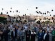 Università dell'Insubria: in trecento per il corteo nel centro di Varese e per il lancio del tocco ai Giardini Estensi
