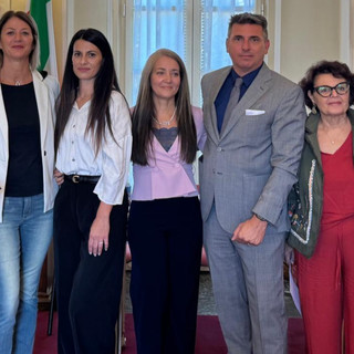 Da sinistra Michele Di Toro, Ivana Perusin, Stefania Rollo, Luisa Bamonte, Andrea Sinigaglia, Rossella Dimaggio e Laura Broggi