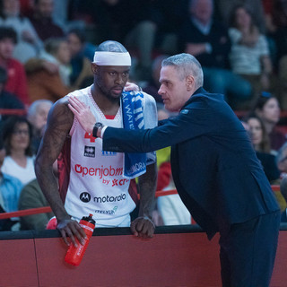 Ioannis Kastritis a Masnago con Tazé Moore (foto Averna)