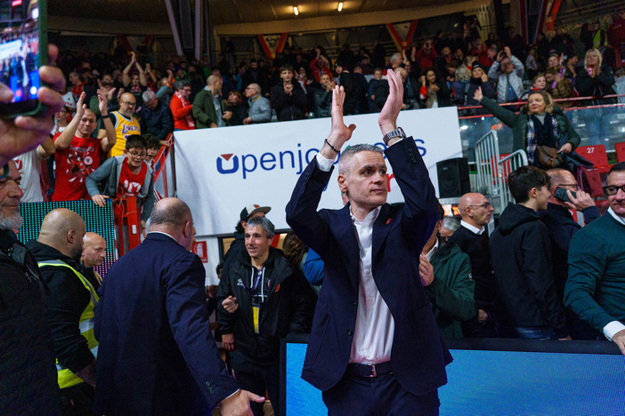 Coach Ioannis Kastritis rinnova con la Pallacanestro Varese fino al 2028 (foto Fabio Averna)