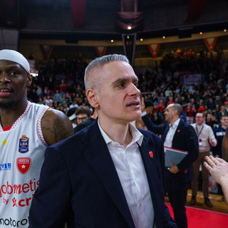 Ioannis Kastritis alla fine di Varese-Brescia (foto Averna)