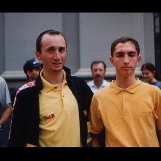 Davide Rebellin e Giacomo Pedroni al Giro d'Italia del 1999