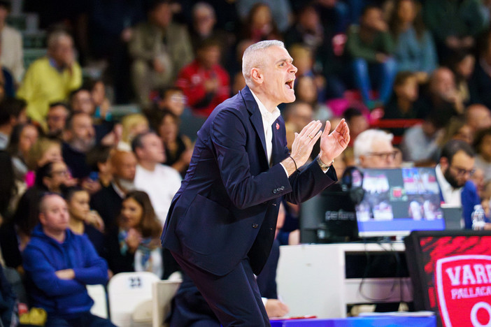 Ioannis Kastritis, coach della Openjobmetis Varese (foto Fabio Averna)