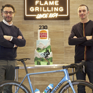 Alessandro Lazzaroni, GM di Burger King Italia e Ivan Basso