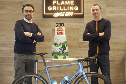 Alessandro Lazzaroni, GM di Burger King Italia e Ivan Basso