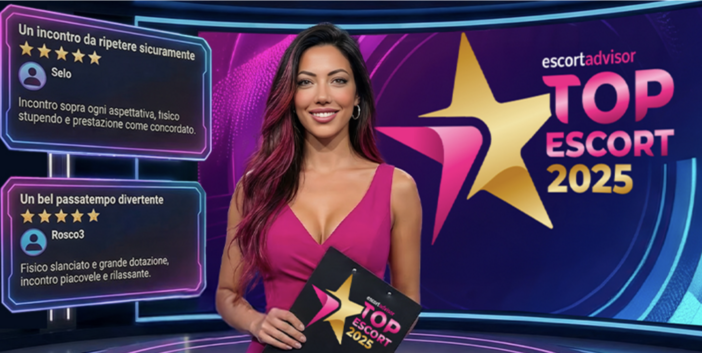 Eva Ailar, virtual influencer, presenta la classifica delle migliori escort 2025. La top New Entry è a Milano