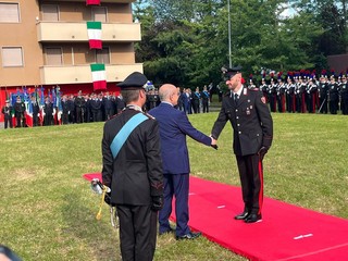 Alcuni momenti della cerimonia tenutasi questo pomeriggio al Comando Provinciale di Varese