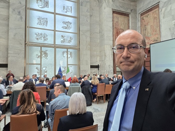 L'onorevole Ferrara all'incontro di ieri a Roma