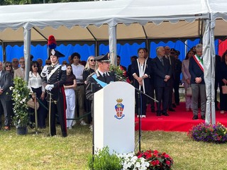 Alcuni momenti della cerimonia tenutasi questo pomeriggio al Comando Provinciale di Varese