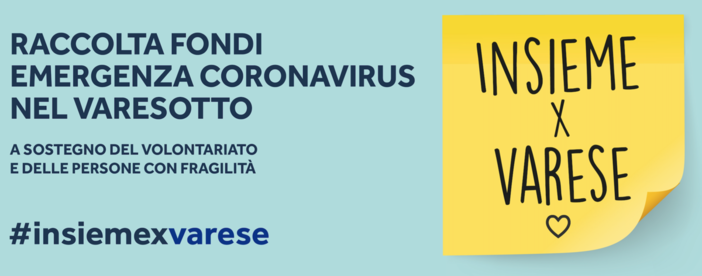 Coronavirus, Fondazione Comunitaria del Varesotto lancia due iniziative per aiutare le fasce più deboli
