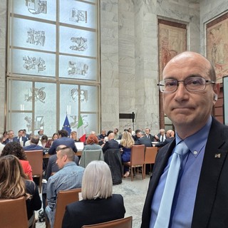 L'onorevole Ferrara all'incontro di ieri a Roma