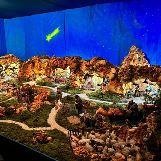 Un o dei presepi in mostra al Chiostro di Voltorre negli scorsi anni Un o dei presepi in mostra al Chiostro di Voltorre negli scorsi anni