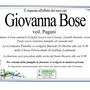 Giovanna Bose ved. Pagani Giovanna Bose ved. Pagani