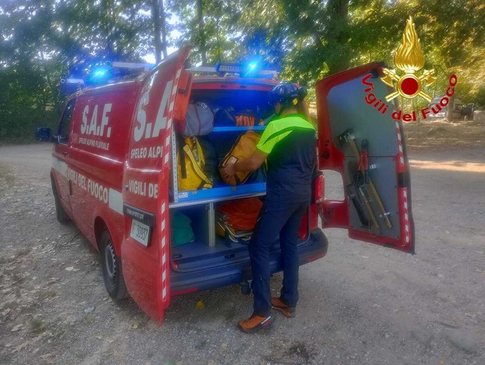L'intervento di soccorso al ragazzo di 17enne caduto dalla bici a Gornate Olona