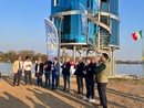 L'inaugurazione della nuova torretta del canottaggio sul lungolago di Gavirate