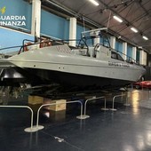 Il modello di "vedetta velocissima" della Guardia di Finanza in mostra a Volandia Il modello di "vedetta velocissima" della Guardia di Finanza in mostra a Volandia