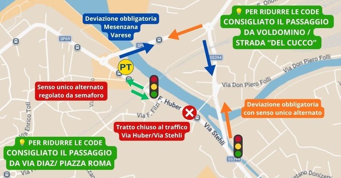 La cartina pubblicata sui social dal sindaco di Germignaga Marco Fazio La cartina pubblicata sui social dal sindaco di Germignaga Marco Fazio