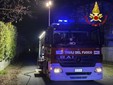 Vigili del fuoco in azione in via Romagna a Gallarate