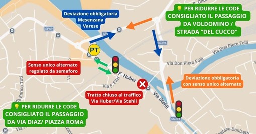 La cartina pubblicata sui social dal sindaco di Germignaga Marco Fazio