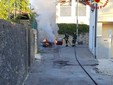 Le immagini dell'incendio dell'auto in via della Quadrona a Induno Olona Le immagini dell'incendio dell'auto in via della Quadrona a Induno Olona