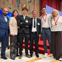 La delegazione che ha accompagnato la premiazione di Oliver, il terzo da sinistra La delegazione che ha accompagnato la premiazione di Oliver, il terzo da sinistra
