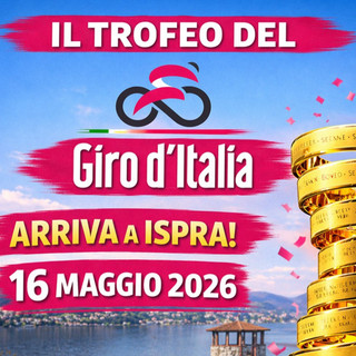 Ispra conquista la "maglia rosa" ed espone il trofeo del Giro d'Italia