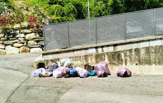 I rifiuti abbandonati per strada a Induno Olona I rifiuti abbandonati per strada a Induno Olona
