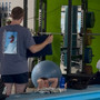 Alcuni momenti dell'allenamento della GB Rowing Team alla Schiranna
