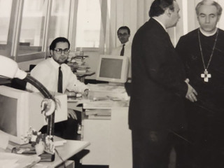 Il giovante Triveri in redazione