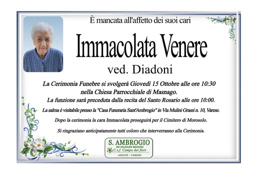 Immacolata Venere ved. Diadoni Immacolata Venere ved. Diadoni