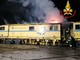 Fiamme su un carro officina, Vigili del Fuoco in azione alla stazione di Busto