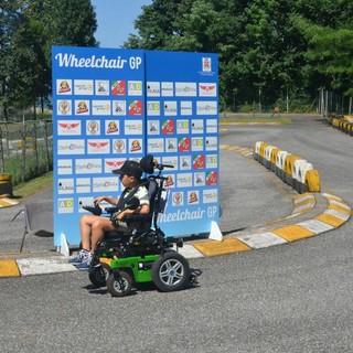 Giorgio Sagliocco in una foto del 2018 pubblicata su Facebook da WheelchairGP
