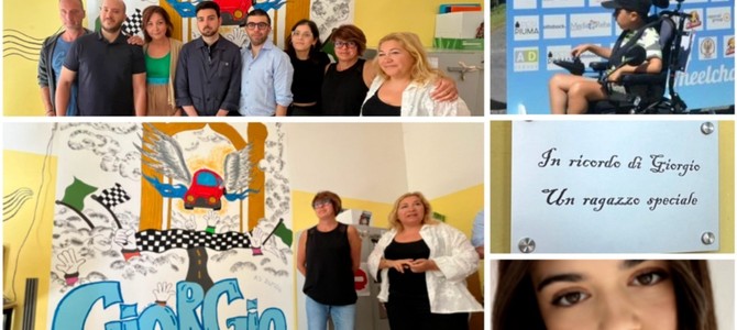 La cerimonia di questa mattina all'Einaudi in ricordo di Giorgio Sagliocco (in foto in altro a destra). In basso a destra: Sara Vetrano La cerimonia di questa mattina all'Einaudi in ricordo di Giorgio Sagliocco (in foto in altro a destra). In basso a destra: Sara Vetrano