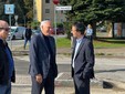 Roberto Bettega con Gianluca Anastasi nel nuovo Piazzale Pietro Anastasi