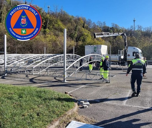 La Protezione civile provinciale in azione al Brinzio e a Malnate: due giorni di formazione per 60 volontari della colonna mobile provinciale