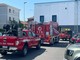 I mezzi dei vigili del fuoco in azione all'ingresso del parcheggio dell'Aldi di viale Belforte a Varese I mezzi dei vigili del fuoco in azione all'ingresso del parcheggio dell'Aldi di viale Belforte a Varese