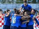 Nello scatto pubblicato dal sito ufficiale della Figc, la gioia delle Azzurre dopo la vittoria contro la Croazia