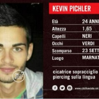 Kevin Pichler ritrovato grazie ad una segnalazione giunta in tv