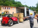 L'arrivo dall'Austria a Luvinate delle nuove caldaie L'arrivo dall'Austria a Luvinate delle nuove caldaie
