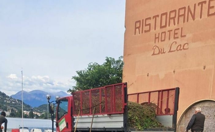 (foto di Gianluca Salani dal gruppo Facebook “Sei di Lavena Ponte Tresa se”)