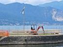 Lavori in corso sul lungolago di Cerro Lavori in corso sul lungolago di Cerro