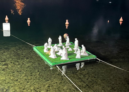 Il presepe sul lago a Lavena Ponte Tresa