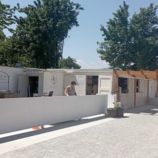Ultimi ritocchi prima del debutto dell'attesissimo ristorante di Javier Zanetti a Laveno