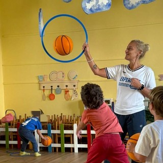 Alla scuola materna di Luvinate il basket è per tutti