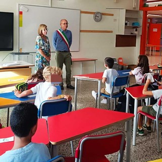 Primi giorno di scuola alla primaria Pedotti di Luvinate
